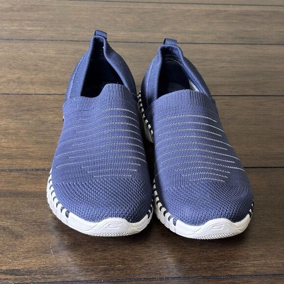 Skechers Women's GO Walk Smart-Wise Sneaker, Navy/White, 6.5 M US - Picture 2 of 8